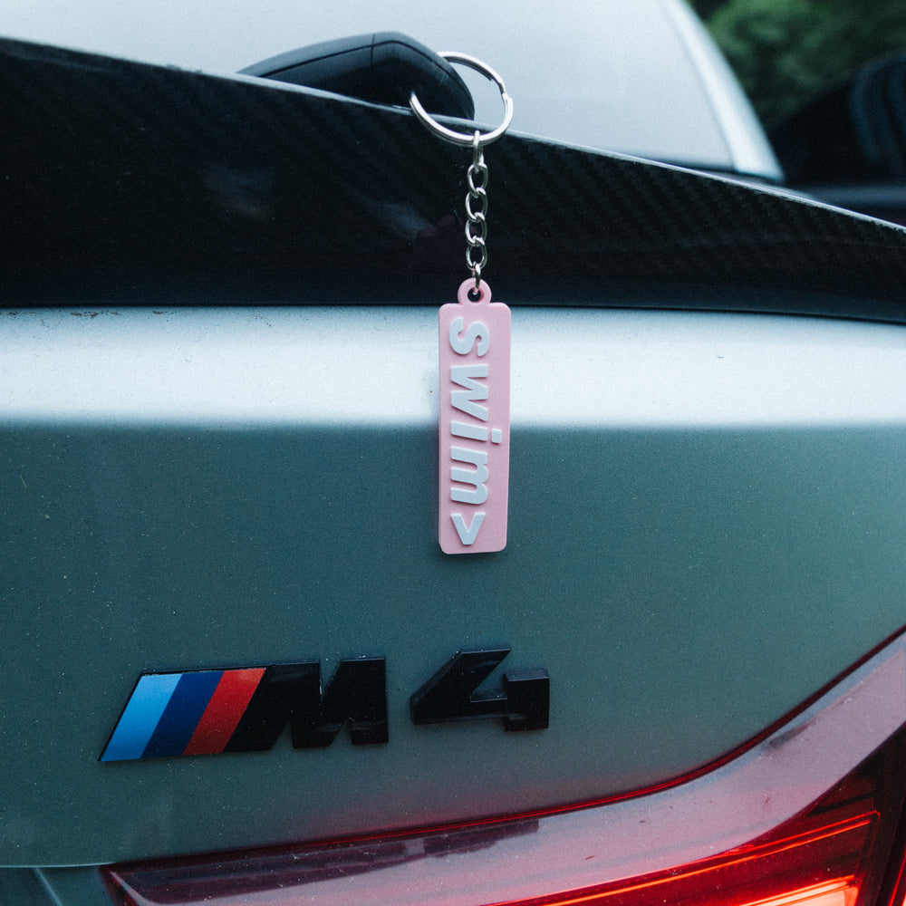 swim> keychain pink